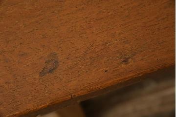 和製アンティーク　古い木の質感が温かみを感じるかわいい幼稚園の机(サイドテーブル、作業台、子供机、在宅ワーク、在宅用、デスク、ワークデスク)(R-082420)