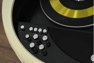 アメリカビンテージ　Weltron2005　stereo system record player スペースエイジな空間造りに最適なレコードプレイヤー(ディスプレイ、店舗什器、ヴィンテージ)(R-082434)