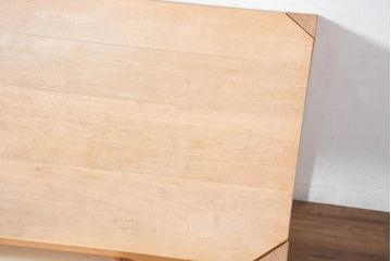 中古　WOOD YOU LIKE COMPANY(ウッドユウライクカンパニー)　FOUR DELTA TAPER DESK(4デルタテーパーデスク)　メープル無垢材　ナチュラルで心地よい木肌のデスク(引き出し付き、机、コンソールデスク、ワークデスク、在宅用、在宅ワーク用)(定価約24万円)(R-082448)