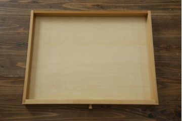 中古　WOOD YOU LIKE COMPANY(ウッドユウライクカンパニー)　FOUR DELTA TAPER DESK(4デルタテーパーデスク)　メープル無垢材　ナチュラルで心地よい木肌のデスク(引き出し付き、机、コンソールデスク、ワークデスク、在宅用、在宅ワーク用)(定価約24万円)(R-082448)