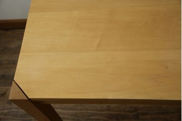 中古　WOOD YOU LIKE COMPANY(ウッドユウライクカンパニー)　FOUR DELTA TAPER DESK(4デルタテーパーデスク)　メープル無垢材　ナチュラルで心地よい木肌のデスク(引き出し付き、机、コンソールデスク、ワークデスク、在宅用、在宅ワーク用)(定価約24万円)(R-082448)