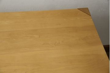 中古　WOOD YOU LIKE COMPANY(ウッドユウライクカンパニー)　FOUR DELTA TAPER DESK(4デルタテーパーデスク)　メープル無垢材　ナチュラルで心地よい木肌のデスク(引き出し付き、机、コンソールデスク、ワークデスク、在宅用、在宅ワーク用)(定価約24万円)(R-082448)