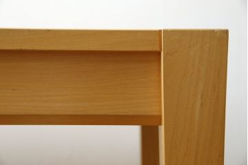 中古　WOOD YOU LIKE COMPANY(ウッドユウライクカンパニー)　FOUR DELTA TAPER DESK(4デルタテーパーデスク)　メープル無垢材　ナチュラルで心地よい木肌のデスク(引き出し付き、机、コンソールデスク、ワークデスク、在宅用、在宅ワーク用)(定価約24万円)(R-082448)