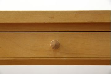 中古　WOOD YOU LIKE COMPANY(ウッドユウライクカンパニー)　FOUR DELTA TAPER DESK(4デルタテーパーデスク)　メープル無垢材　ナチュラルで心地よい木肌のデスク(引き出し付き、机、コンソールデスク、ワークデスク、在宅用、在宅ワーク用)(定価約24万円)(R-082448)
