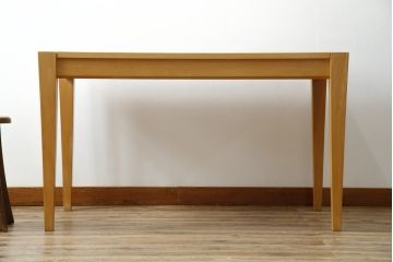 中古　WOOD YOU LIKE COMPANY(ウッドユウライクカンパニー)　FOUR DELTA TAPER DESK(4デルタテーパーデスク)　メープル無垢材　ナチュラルで心地よい木肌のデスク(引き出し付き、机、コンソールデスク、ワークデスク、在宅用、在宅ワーク用)(定価約24万円)(R-082448)