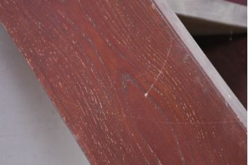 和製アンティーク　味わい深い欅(ケヤキ)材の小振りな時代階段(店舗什器)(R-082452)