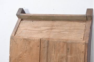 和製アンティーク　味わい深い欅(ケヤキ)材の小振りな時代階段(店舗什器)(R-082452)