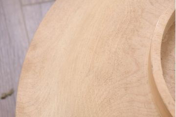 和製アンティーク　希少!!　特注!!　超特大!!　栃の木(トチノキ)　直径約57センチ　古い木味の太平椀(木製お椀、汁椀)(R-082453)