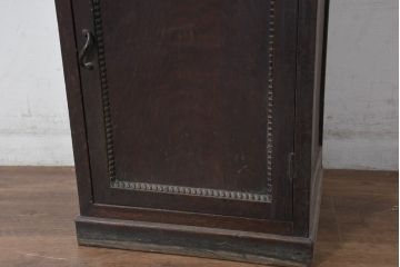 和製アンティーク　大正ロマンなお部屋に取り入れたいサイドキャビネット(サイドボード、電話台、花台、飾り台、収納棚、戸棚、縦型)(R-082454)