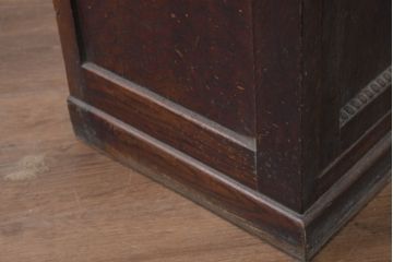 和製アンティーク　大正ロマンなお部屋に取り入れたいサイドキャビネット(サイドボード、電話台、花台、飾り台、収納棚、戸棚、縦型)(R-082454)