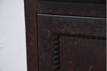 和製アンティーク　大正ロマンなお部屋に取り入れたい変わり型サイドボード(サイドキャビネット、収納棚、戸棚)(R-082455)