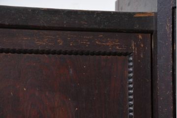 和製アンティーク　大正ロマンなお部屋に取り入れたい変わり型サイドボード(サイドキャビネット、収納棚、戸棚)(R-082455)