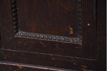 和製アンティーク　大正ロマンなお部屋に取り入れたい変わり型サイドボード(サイドキャビネット、収納棚、戸棚)(R-082455)