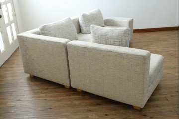 中古　HUKLA(フクラ)　REGATO(レガト)　Combination Sofa　自由にアレンジが可能なコンビネーションソファ3点セット　定価約70万円　(R-082458)