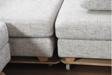 中古　美品!!　HUKLA(フクラ)　REGATO(レガト)　Combination Sofa　自由にアレンジが可能なコンビネーションソファ3点セット(3P、三人掛け、3人掛け、カウチソファ)(定価約70万円)(R-082458)