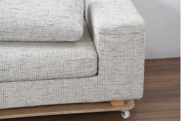 中古　美品!!　HUKLA(フクラ)　REGATO(レガト)　Combination Sofa　自由にアレンジが可能なコンビネーションソファ3点セット(3P、三人掛け、3人掛け、カウチソファ)(定価約70万円)(R-082458)