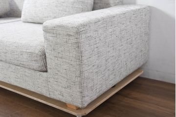 中古　美品!!　HUKLA(フクラ)　REGATO(レガト)　Combination Sofa　自由にアレンジが可能なコンビネーションソファ3点セット(3P、三人掛け、3人掛け、カウチソファ)(定価約70万円)(R-082458)