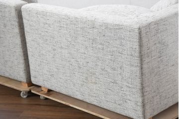 中古　美品!!　HUKLA(フクラ)　REGATO(レガト)　Combination Sofa　自由にアレンジが可能なコンビネーションソファ3点セット(3P、三人掛け、3人掛け、カウチソファ)(定価約70万円)(R-082458)