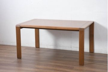 中古　北海道旭川家具 CONDE HOUSE(カンディハウス)　セルジオシリーズ　楢(ナラ)材　シンプルなデザインが取り入れやすいダイニングテーブル(4人掛け、6人掛け、食卓、作業台)(R-082460)