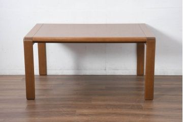中古　北海道旭川家具 CONDE HOUSE(カンディハウス)　セルジオシリーズ　楢(ナラ)材　シンプルなデザインが取り入れやすいダイニングテーブル(4人掛け、6人掛け、食卓、作業台)(R-082460)