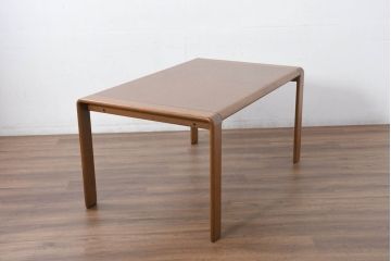 中古　北海道旭川家具 CONDE HOUSE(カンディハウス)　セルジオシリーズ　楢(ナラ)材　シンプルなデザインが取り入れやすいダイニングテーブル(4人掛け、6人掛け、食卓、作業台)(R-082460)