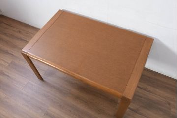 中古　北海道旭川家具 CONDE HOUSE(カンディハウス)　セルジオシリーズ　楢(ナラ)材　シンプルなデザインが取り入れやすいダイニングテーブル(4人掛け、6人掛け、食卓、作業台)(R-082460)