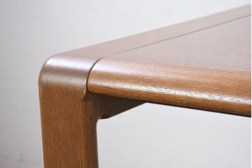 中古　北海道旭川家具 CONDE HOUSE(カンディハウス)　セルジオシリーズ　楢(ナラ)材　シンプルなデザインが取り入れやすいダイニングテーブル(4人掛け、6人掛け、食卓、作業台)(R-082460)