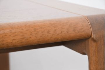 中古　北海道旭川家具 CONDE HOUSE(カンディハウス)　セルジオシリーズ　楢(ナラ)材　シンプルなデザインが取り入れやすいダイニングテーブル(4人掛け、6人掛け、食卓、作業台)(R-082460)