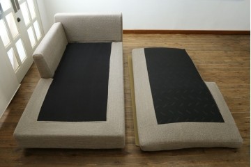 中古　Cassina(カッシーナ)　Philippe Starck(フィリップ・スタルク)デザイン　MISTER(ミスター)　空間を格調高く演出するシステムソファ　定価約250万円　(R-082463)