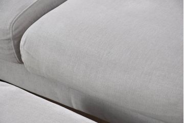 中古　美品　BoConcept(ボーコンセプト)　ゆったりとした座面のシンプルなオットマン付き3人掛けカウチソファ(トリプルソファ、フットスツール、3P、三人掛け)(R-082464)