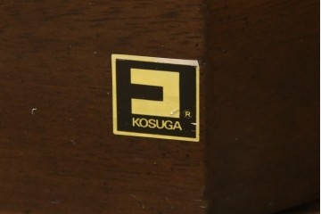 中古　美品　KOSUGA(コスガ)　リージェントハウスシリーズ　上品な佇まいの二段重ねキャビネット(食器棚、キュリオケース、カップボード、飾り棚、戸棚、収納棚)(定価約44万円)(R-082468)