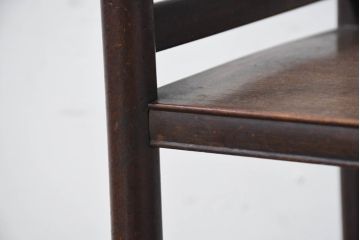 和製ビンテージ　時代物　上品な佇まいが魅力の小振りな飾り棚(オープンシェルフ、オープンラック、ディスプレイラック、陳列棚、茶棚、ヴィンテージ)(R-082474)