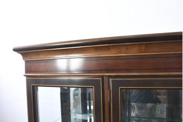 中古　美品　DREXEL HERITAGE(ドレクセルヘリテイジ)　シノワズリ様式　上品な佇まいが美しいチャイナキャビネット(食器棚、キュリオケース、ガラスケース、ショーケース、戸棚、飾り棚)(定価約340万円)(R-082480)
