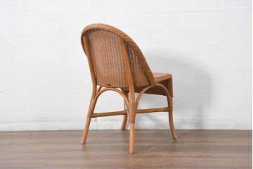 中古　イギリス　LLOYD LOOM(ロイドルーム)　洗練されたデザインのダイニングチェア2脚セット(アームレスチェア、サイドチェア、椅子、イス、英国、バラ売り可能)(定価2脚で約10万円)(R-082484)