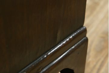 中古　アジア民芸家具　アジアンな雰囲気を高める小振りなサイドキャビネット(李朝箪笥、李朝タンス、小物収納、収納棚、戸棚、飾り棚)(R-082492)