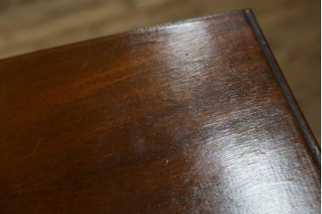 イギリスアンティーク　小振りなサイズが使いやすい猫脚キャビネット(ガラスケース、コレクションケース、ショーケース、飾り棚、陳列棚、収納棚、戸棚、英国、店舗什器)(R-082494)