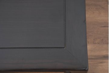 中古　超美品　展示品　縞黒檀(シマコクタン)材　洗練された佇まいが魅力的な座卓(ローテーブル、センターテーブル、リビングテーブル)(定価約70万円)(R-082499)