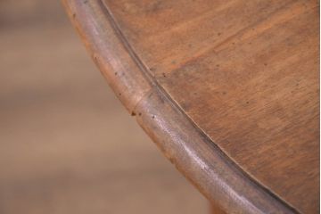 フランスアンティーク　優雅な挽物脚とシンプルな天板のバタフライテーブル(ダイニングテーブル、ドロップリーフテーブル、エクステンションテーブル、食卓、2人掛け、4人掛け、2人用、4人用)(天板に反り、虫食い跡、段差あり)(R-082501)