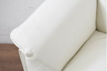 中古　美品　B&B Italia(ビーアンドビー イタリア)　 LAURIANETTA(ローリアネッタ)　キャスター付きのモダンかつ機能的な1Pラウンジチェア(一人掛け、1人掛け、1Pソファ、アームソファ)(R-082503)