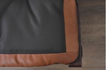 北欧ビンテージ　ノルウェー　ウェストノーファ(Westnofa)　シエスタ　本革(レザー)　気品漂うシックな雰囲気が魅力のオットマン(椅子、イス、フットスツール、ヴィンテージ)(R-082504)