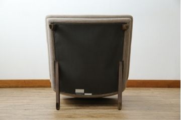 中古　美品!!　カリモク家具(karimoku)　ローバック「ZU16」　ナチュラルモダンな空間を演出する1人掛けソファ(一人掛けソファ、1Pソファ、アームレスチェア)(定価約125000円)(R-082505)