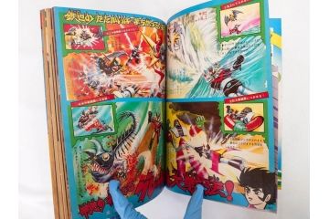 昭和50年　1975年　テレビマガジン 5月号・6月号　テレビ雑誌2冊セット(グレートマジンガー、仮面ライダーストロンガー、ライディーン、カード、アルバム、ブロマイド、ポスター、情報誌、古本)(R-082510)　