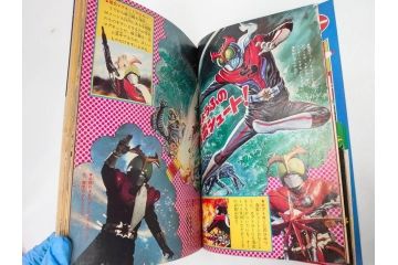昭和50年　1975年　テレビマガジン 7月号・8月号　テレビ雑誌2冊セット(仮面ライダーストロンガー、グレートマジンガー、ライディーン、講談社、カード、アルバム、シール、部員証、ポスター、情報誌、古本)(R-082512)