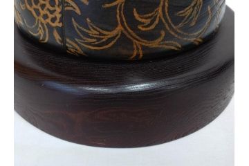 内閣総理大臣賞受賞作家　現代の名工　関口三作　「藍染」　高さ 約36cm　淑やかな美しさ漂う創作こけし(郷土人形玩具、伝統工芸、民芸品、置物、ディスプレイ、木彫、木製)(R-082514)