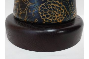 内閣総理大臣賞受賞作家　現代の名工　関口三作　「藍染」　高さ 約36cm　淑やかな美しさ漂う創作こけし(郷土人形玩具、伝統工芸、民芸品、置物、ディスプレイ、木彫、木製)(R-082514)