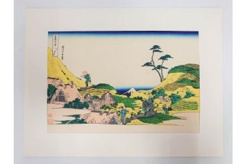 復刻版　昭和37年　加藤版画研究所　葛飾北斎　冨嶽三十六景　木版画7点セット(浮世絵、礫川雪の旦、深川万年橋下、下目黒、江戸日本橋、東都浅草本願寺、東都駿台、隠田の水車)(R-082515)　