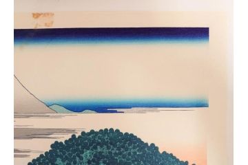 復刻版　昭和37年　加藤版画研究所　葛飾北斎　冨嶽三十六景　木版画6点セット(浮世絵、駿州片倉茶園の不二、青山円座松、駿州江尻、隅田川関屋の里、甲州犬目峠、駿州大野新田)(R-082516)　