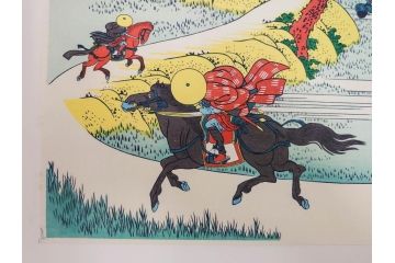復刻版　昭和37年　加藤版画研究所　葛飾北斎　冨嶽三十六景　木版画6点セット(浮世絵、駿州片倉茶園の不二、青山円座松、駿州江尻、隅田川関屋の里、甲州犬目峠、駿州大野新田)(R-082516)　