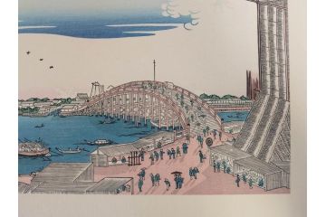 アダチ版画研究所　五都美術社　浮世絵版画撰集　版画8点セット(浮世繪、昇亭北寿、喜多川歌麿、東洲斎写楽、勝川春湖、歌川国政、菱川師宣、鳥居清重、清倍)(R-082521)