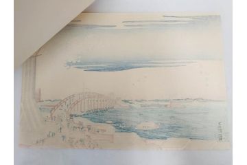 アダチ版画研究所　五都美術社　浮世絵版画撰集　版画8点セット(浮世繪、昇亭北寿、喜多川歌麿、東洲斎写楽、勝川春湖、歌川国政、菱川師宣、鳥居清重、清倍)(R-082521)